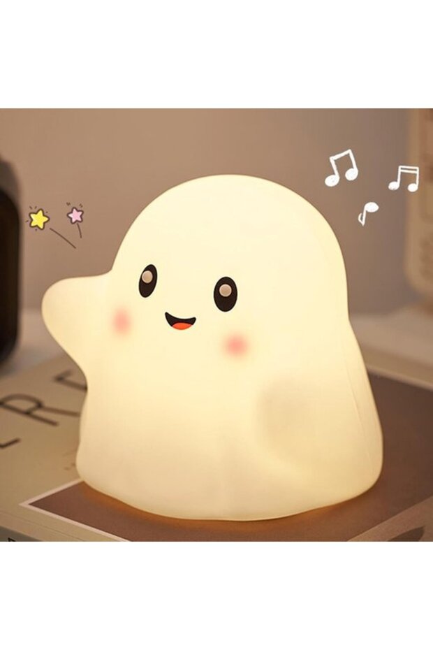 Children's night light- Fun night light-With sound effects- 3-speed dimmable night light-Silicone night light-Little devil dangdang