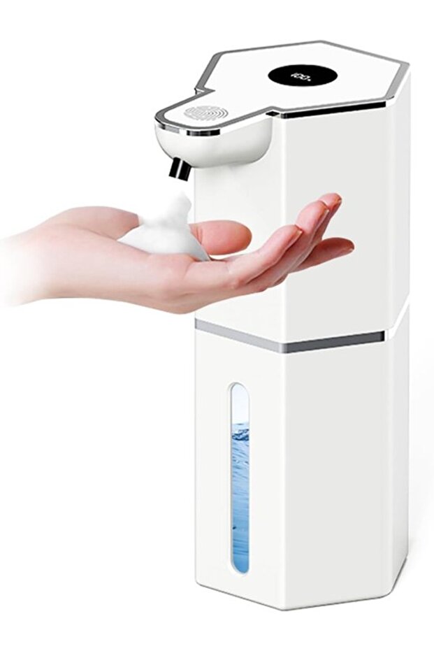 Automatic Foam Soap Dispenser, USB Rechargeable Touchless Dish Soap Dispenser with 4-Level Adjustable Foam for Bathroom & Restaurant