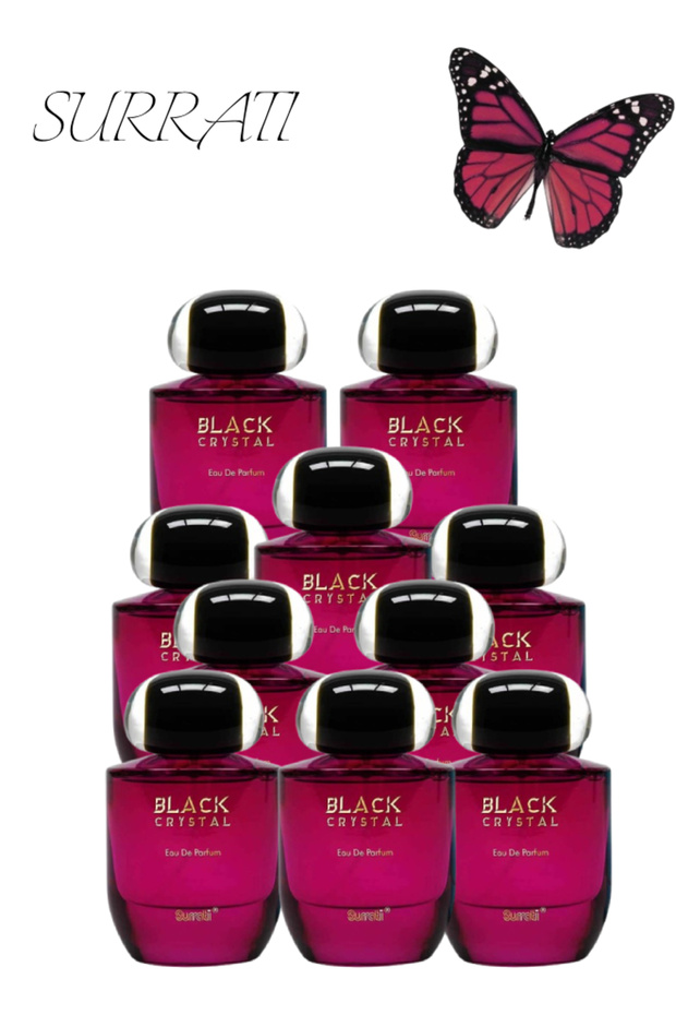 10 قطع من العطر الكريستالي الأسود 100 مل