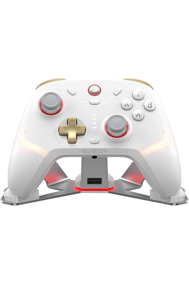 Cyclone 2 Multiplatform Wireless Controller- TMR Electromagnetic Joysticks&Hall Effect Switch triggers,6-axis Gyro Gaming Controller for Switch/PC/iOS/Android/Steam (Phantom White Bundle)