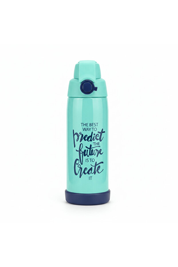 Spanis Home Teal Stainless Steel Vacuum Insulated Water Bottle - 600 ml