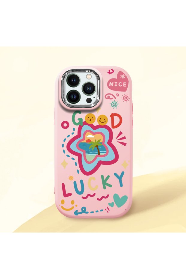 iPhone 14 Pro Max Compatible Case with Camera Protector Pink Silicone Couple Phone Case with Heart Pattern