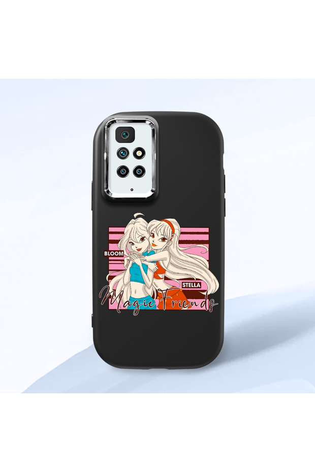 Redmi 10 2022 Compatible Black Silicone Case with Shock-Absorbing Camera Protections