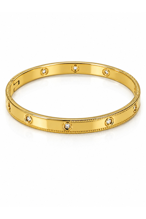 Gold-Tone Cuff Bracelet – Design 34