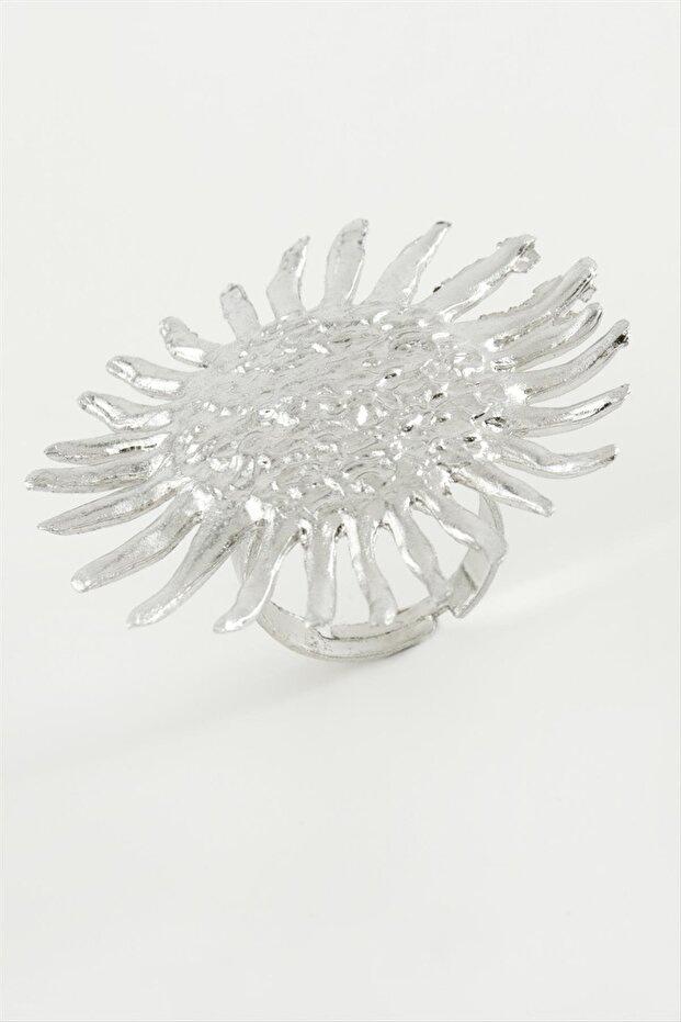 Nhr-Hlss Güneş Metal (125708) Ring-Silver Color