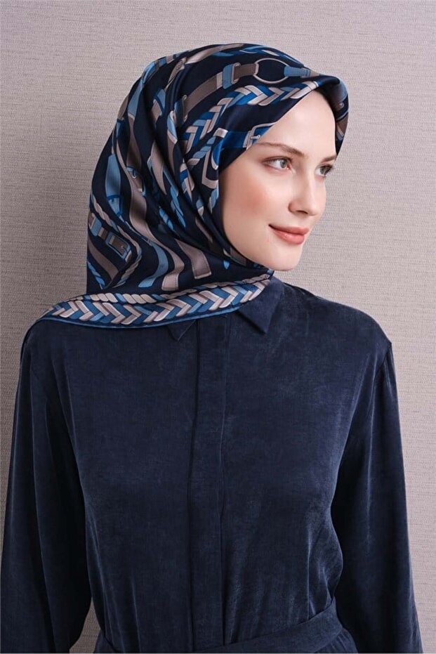 وشاح حرير جاكار 9607D-10