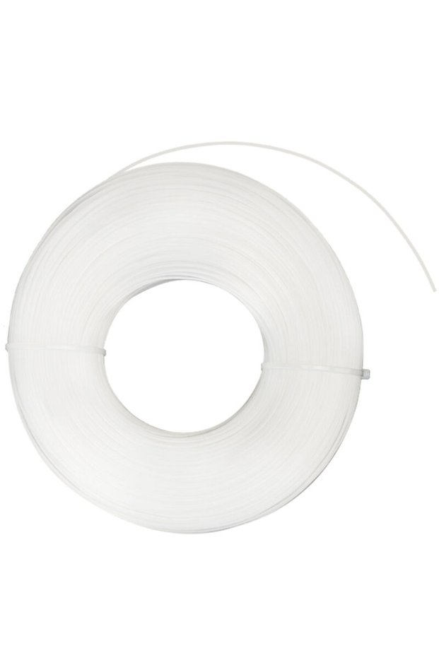 White round nylon lawnmower line 1.6mm x 175m - Durable mowing line for trimmer heads - Ideal for gardening and lawn care -