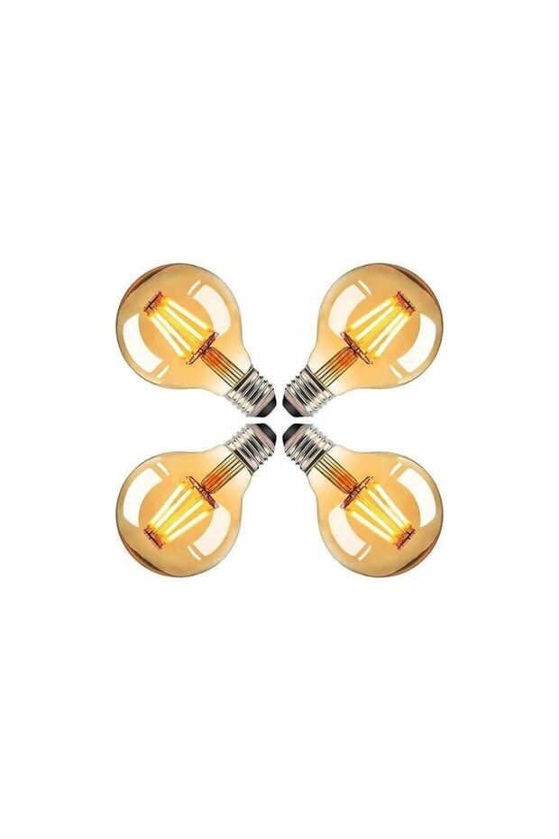 4 E27 G80 4W vintage warm bulbs.