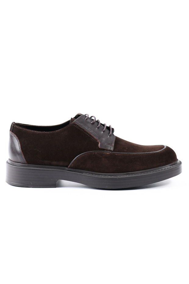 Genuine Suede Leather Brown Eva Sole Casual Men's Shoes - E4755