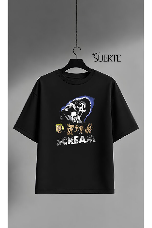 Scream Design Unisex High-Quality Print 100% Cotton T-Shirt