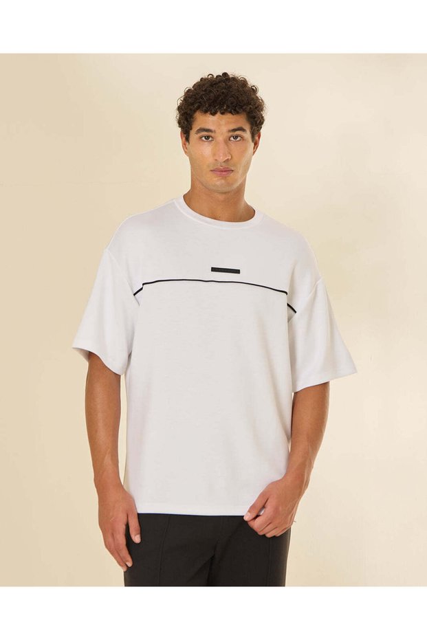 Men Ivory Modal Lounge T-Shirt