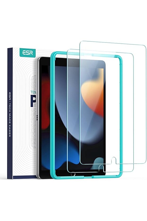 واقي شاشة ESR (عبوة من قطعتين) لأجهزة iPad الجيل 11/10 A16 (11/10.9 بوصة 2025/2022)، زجاج مقوى 9H