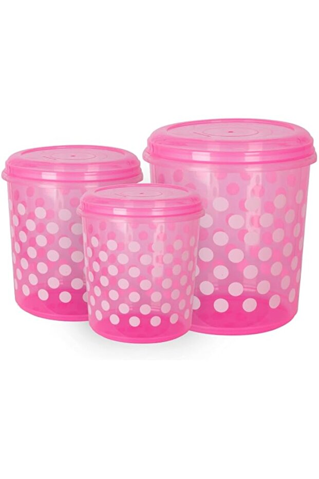Presto Container Set 5/7/10 (Jelly Printed) - Pink