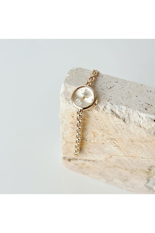 Nadia Gold Gold Watch | Clock