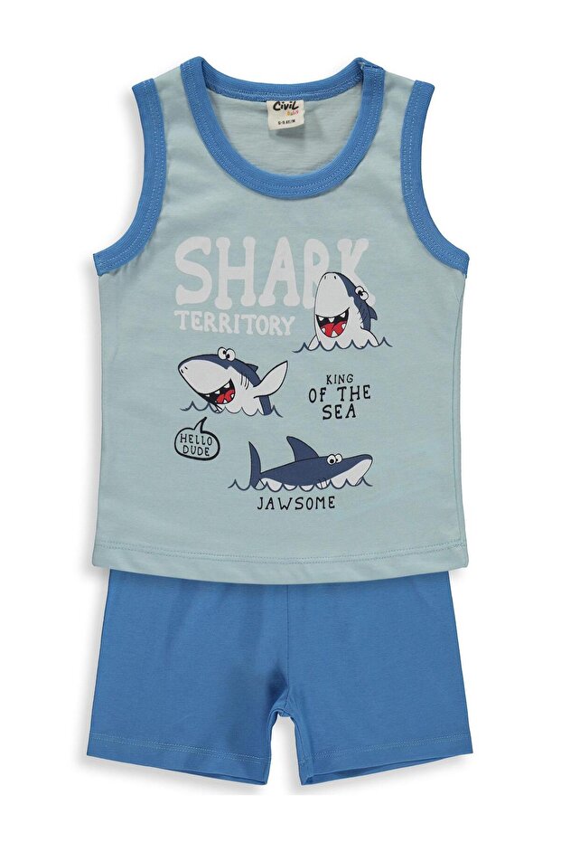 Zero Sleeve 6-18 Months Set - Blue