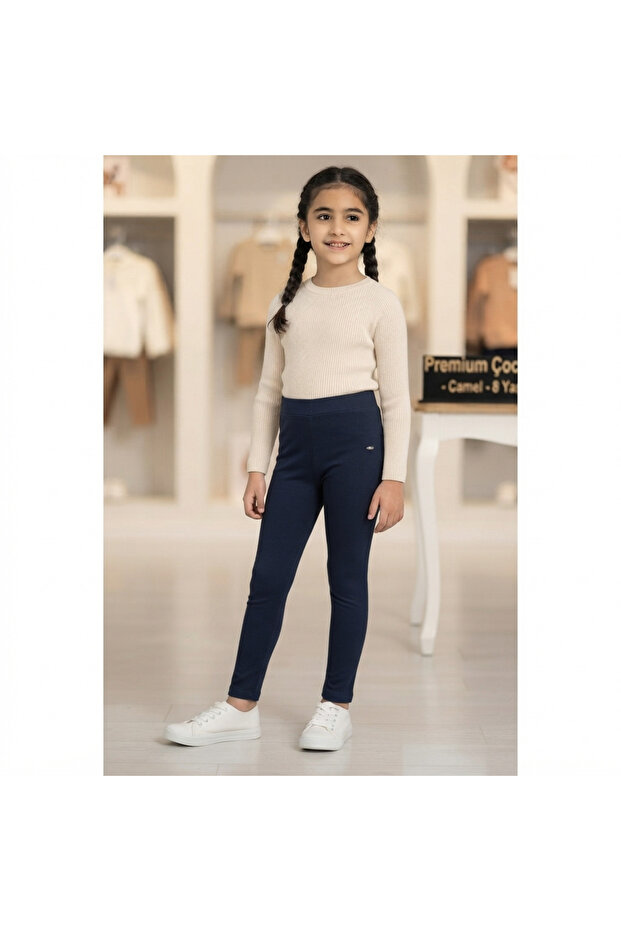 Girls' School Leggings with Pockets