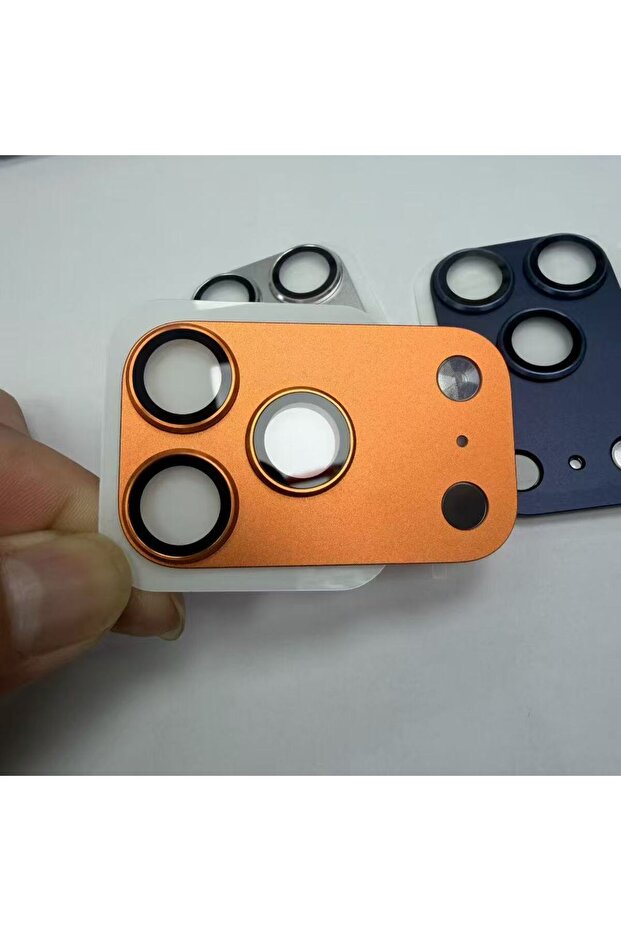 IPhne 16 Pro Max Orange Metal Camera Armor Protect Cover for IPhone 14 15 16 Pro Max Transform 17 Pr