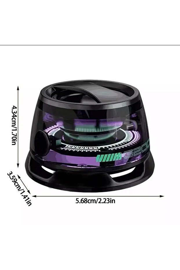 Black BT 5.3 Mini Portable Bluetooth Speaker G200 RGB Color Light Magnetic Speaker Small Sound Box P