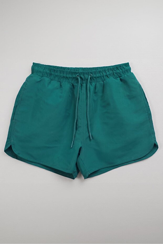 Men's Mesh Petrol Swim Shorts with Pockets