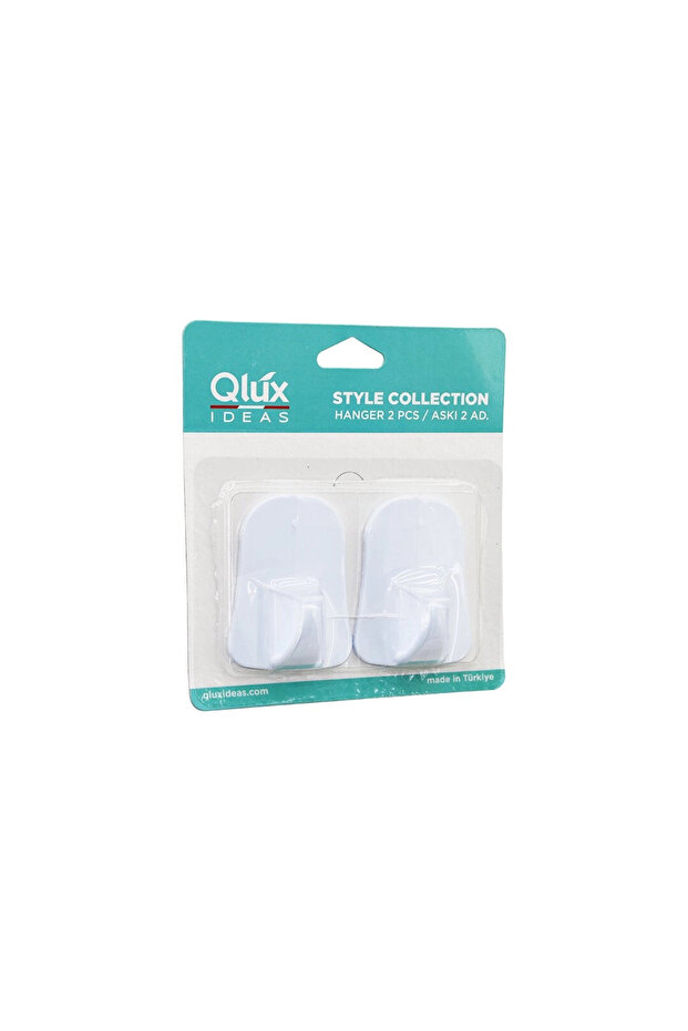 Qlux L-00735 2Pcs Opaque White Plastic Hanger Bx40