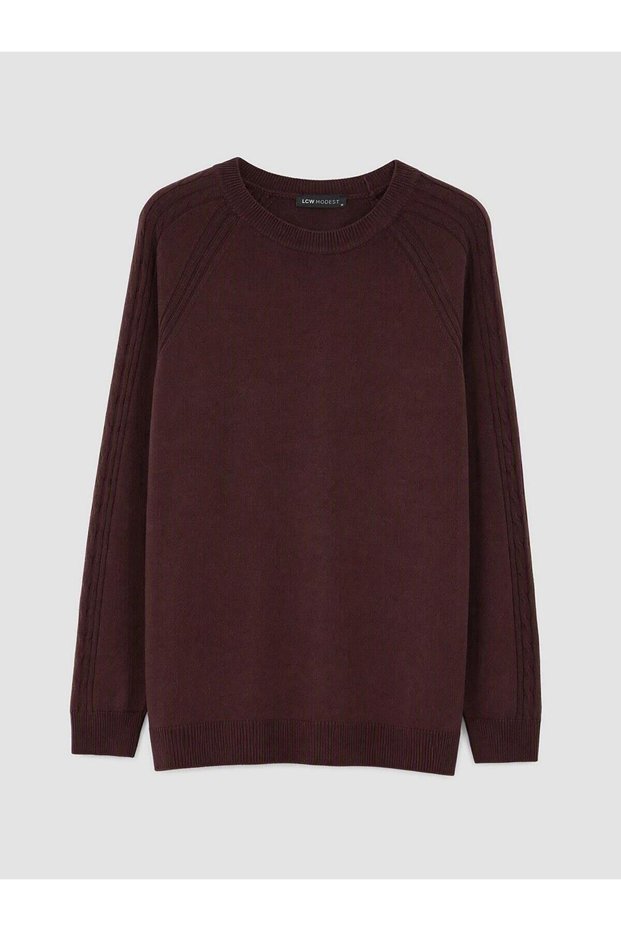 Crew Neck Women's Knitwear Sweater (W6)