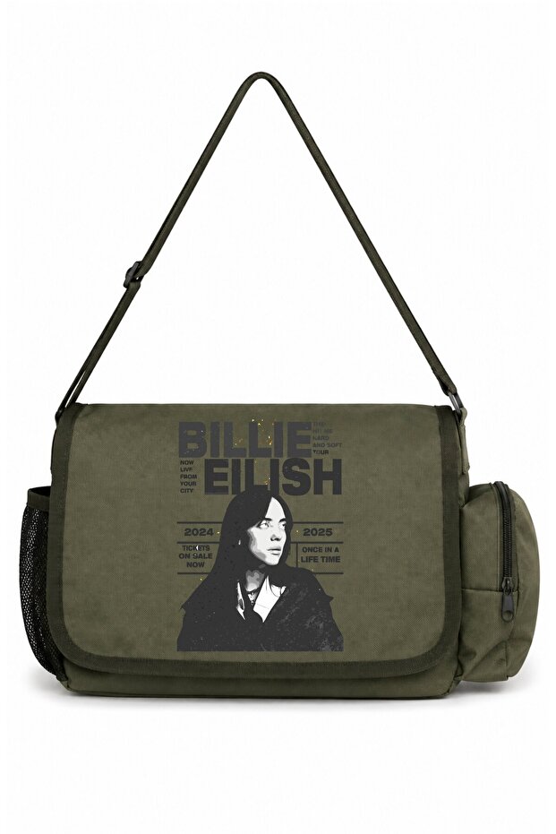 Billie Eilish Singer Printed Unisex School, Sports, Office Multi-Purpose Messenger Bag