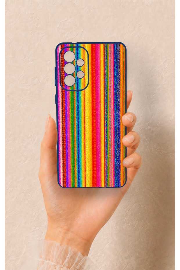Samsung-A73 Compatible Colorful Patterned Silicone Case