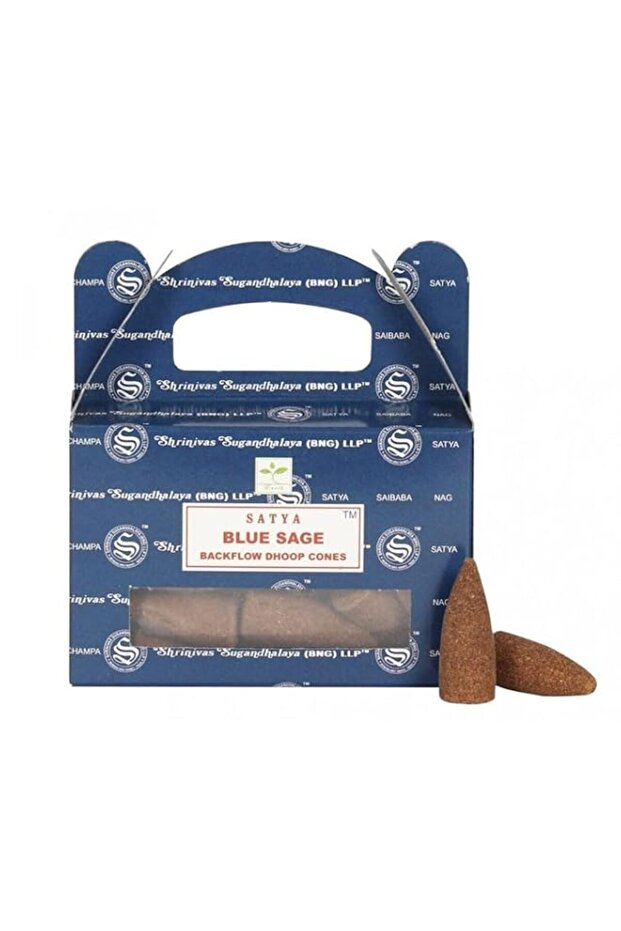 Satya Blue Sage Backflow Dhoop Cones