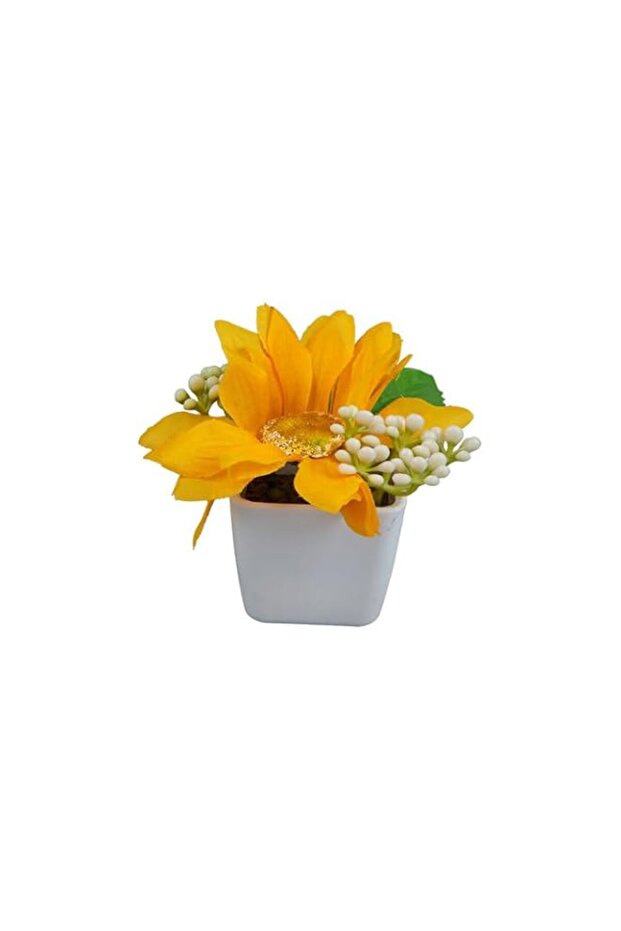 DAISO Artificial Sunflower Pot - Yellow