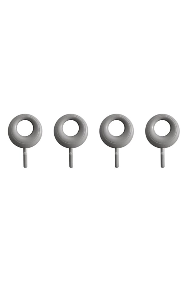 Tazweeq 4Pcs Creative Adhesive Key Hooks, Wall Mounted Hook for Towel Keys Coat, Plastic Cute Key Hook for Bathroom