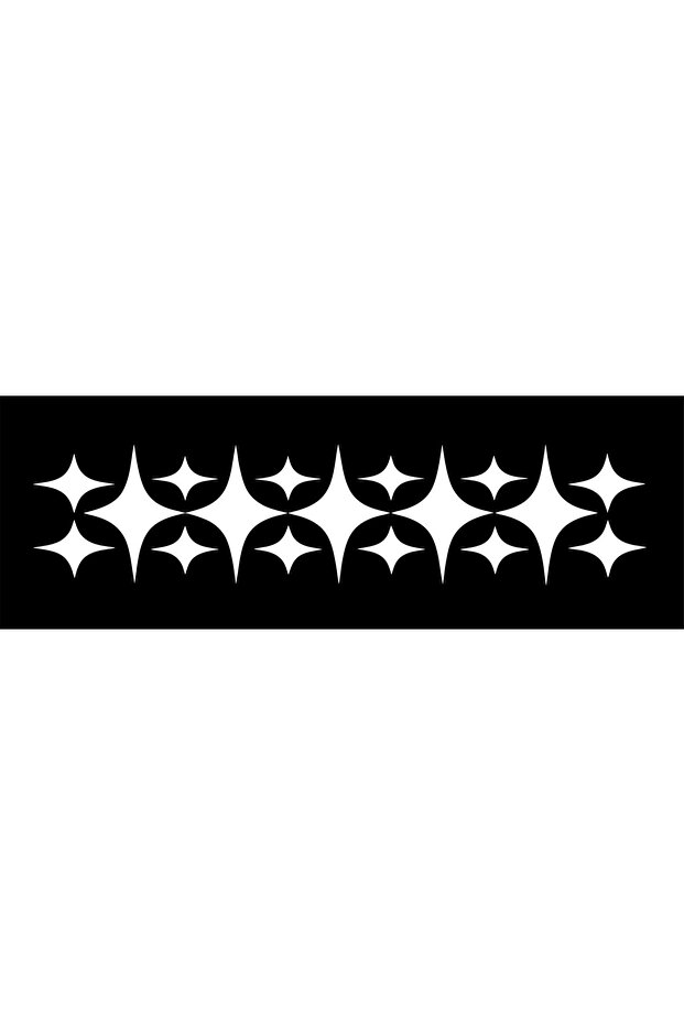 Car Fender Star Pattern Auto Sticker (65X15 cm)