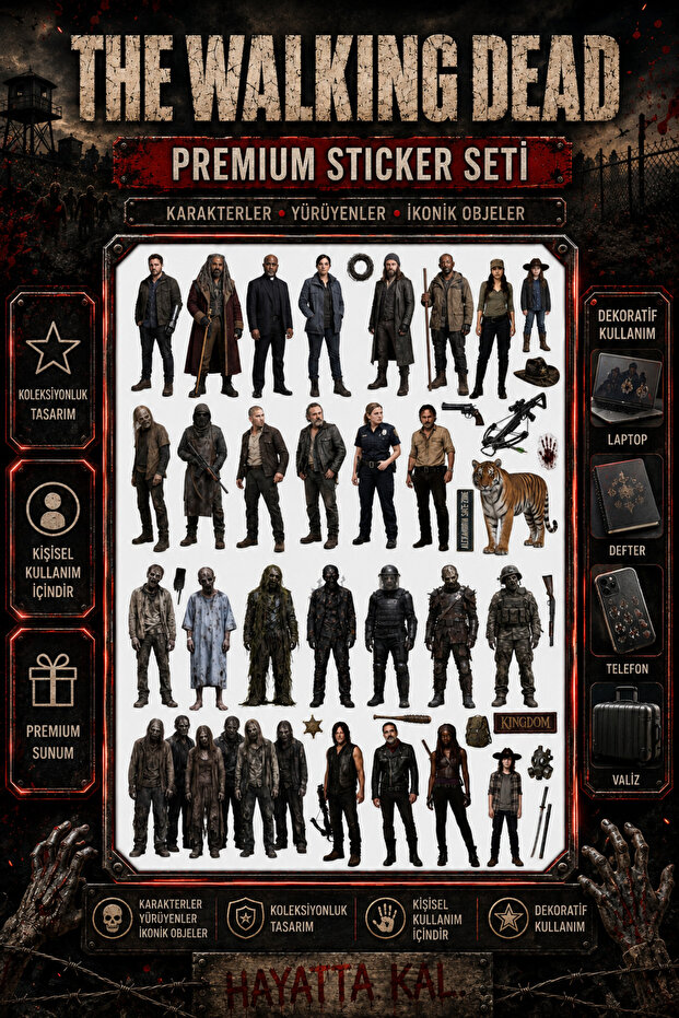 The Walking Dead 41 Piece Sticker Set