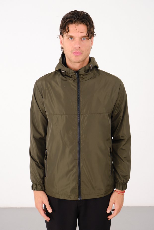 New Season Men's Hooded Waterproof Seasonal Raincoat