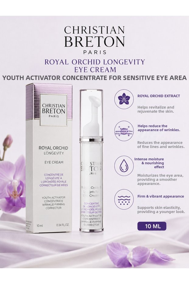 Royal Orchid Eye Cream 10 ml – Intensive Eye Care Against the Appearance of Wrinkles and Fine Lines
