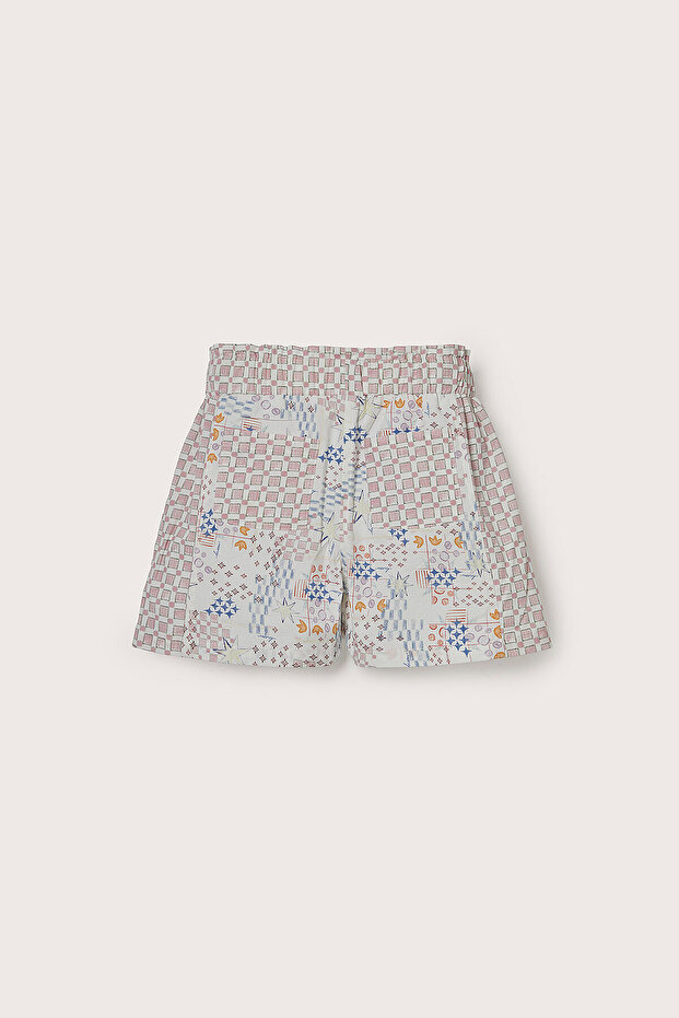 Nona Patch Patterned Bow Shorts - 6