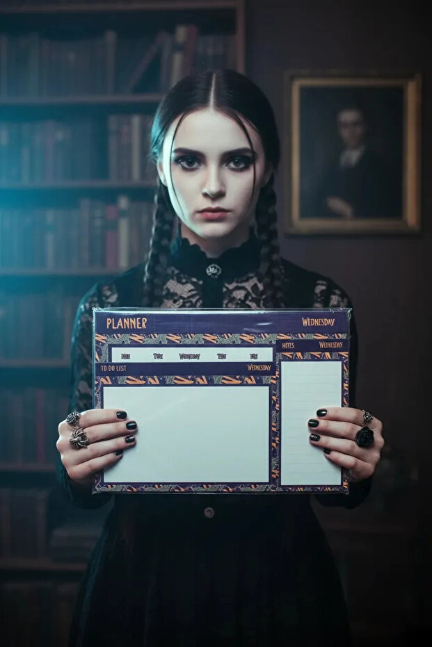 مجموعة Nevermore Planner المرخصة من شركة Wednesday - منظم أسبوعي ومخطط