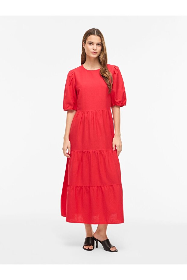 Maxikleid VIPRISILLA Kurzarm - 5