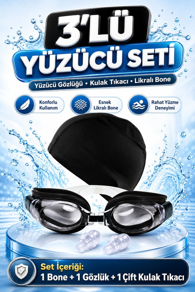 Swimming Goggles – Adjustable Silicone Swimming Goggles Waterproof +14