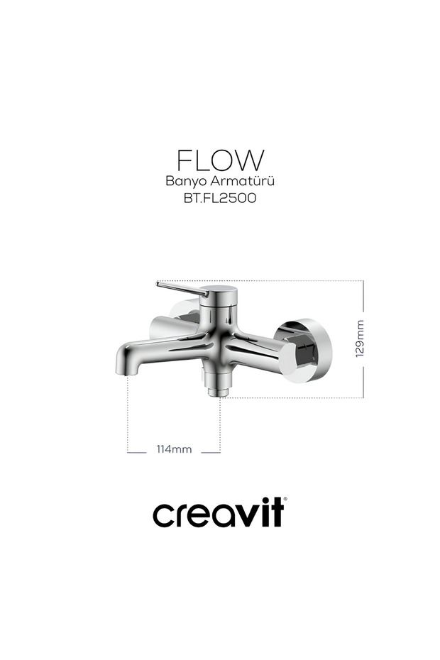 Flow Bathroom Faucet Chrome Fl2500 - 3