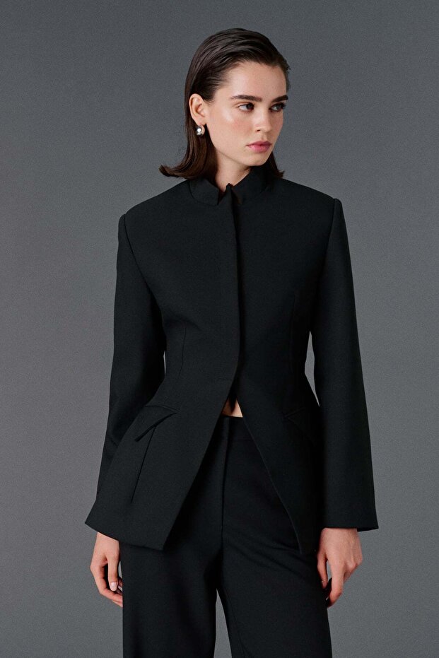 Premium Waist-Fitted Blazer Jacket