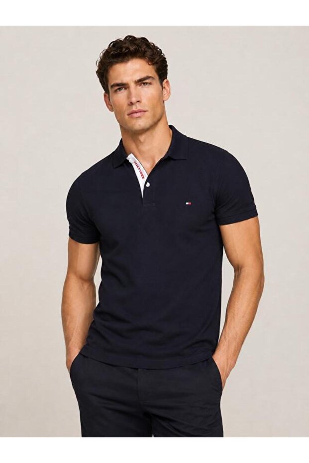 HILFIGER MONOTYPE CONTRAST PLACKET REGULAR POLO - 2