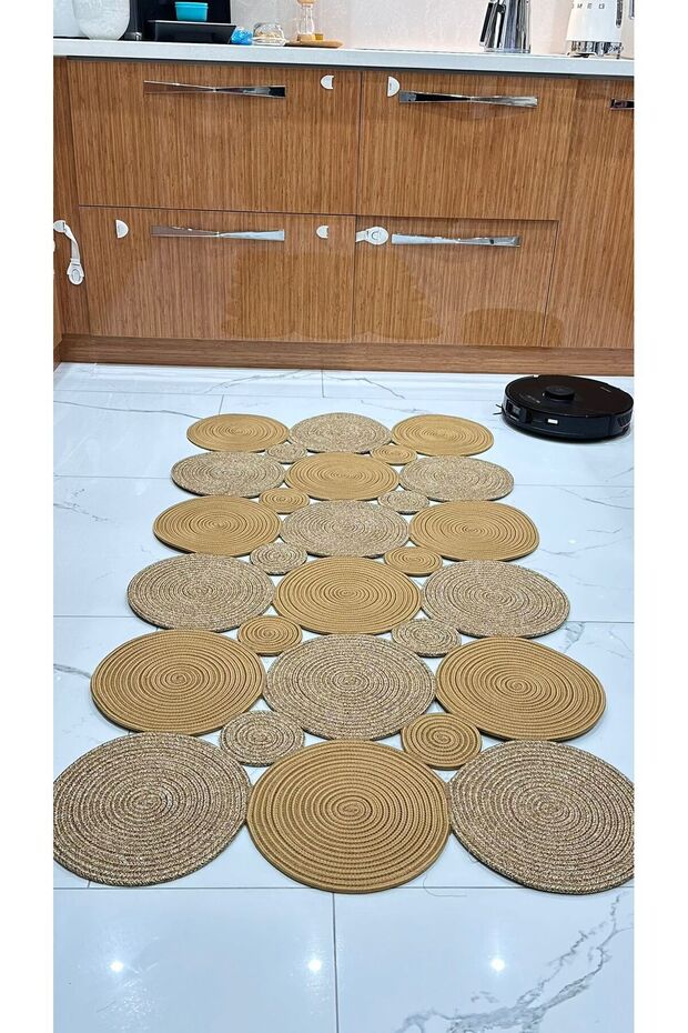 Jute Rug Runner Mat Rectangular Model Special Design - 1