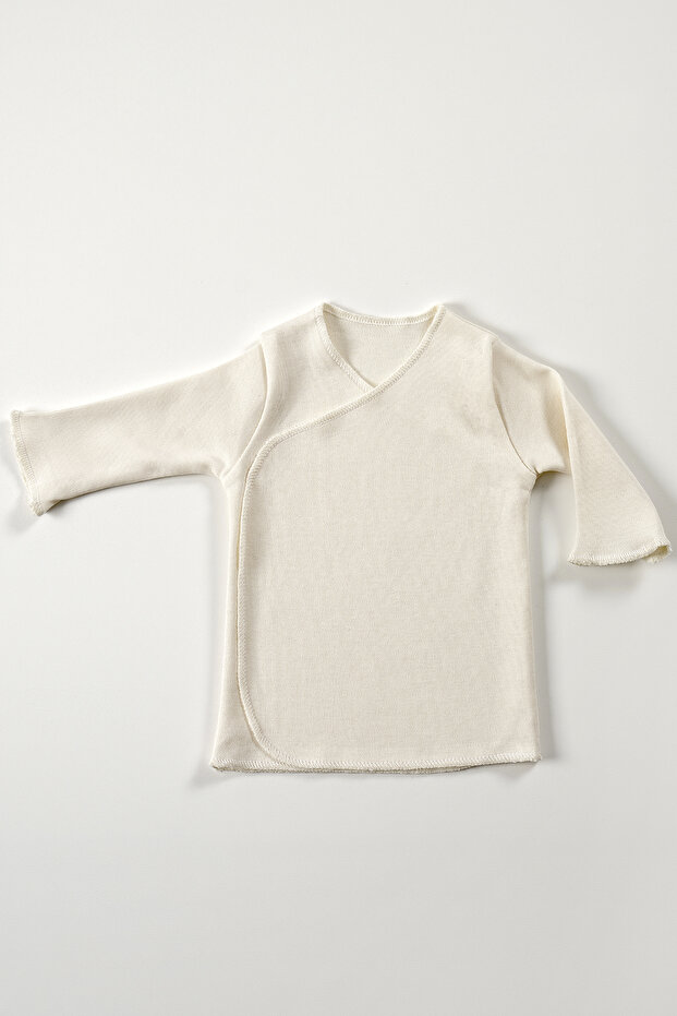 Krem Renk Bebek Kruvaze Set - 5 Parça - 2