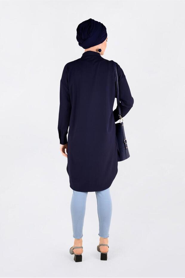 Front Half Button Tunic 4705 - 3