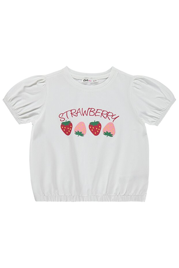 Strawberry 6-9 Years Old T-Shirt - Off-White