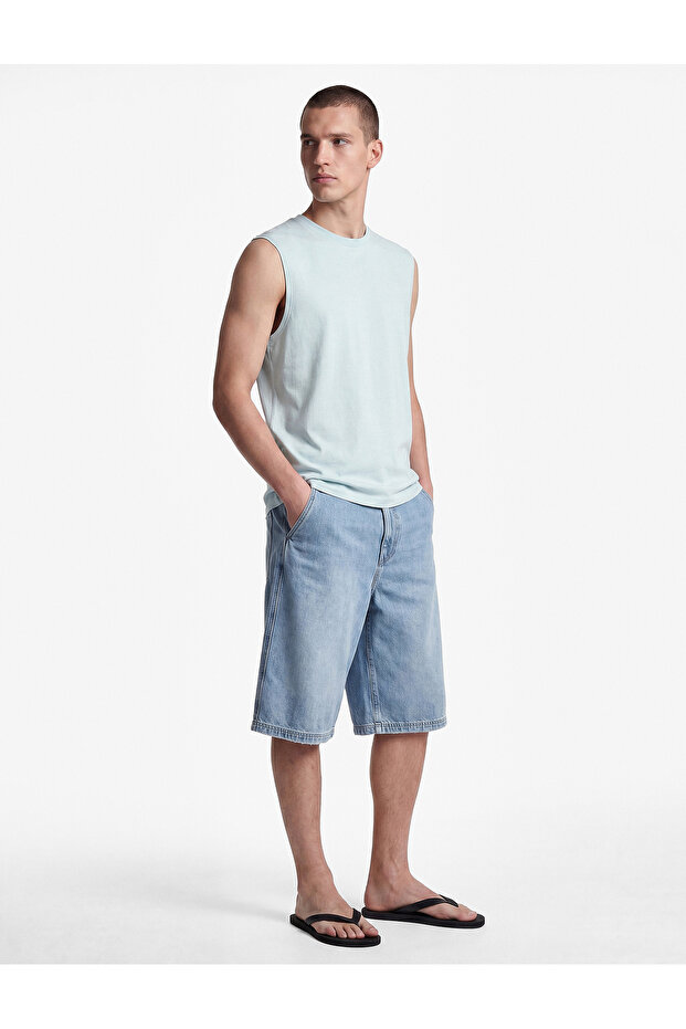 Cotton Sleeveless Crew Neck Basic Undershirt
