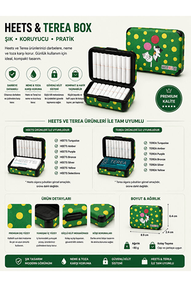 heets ve terrea box green cat