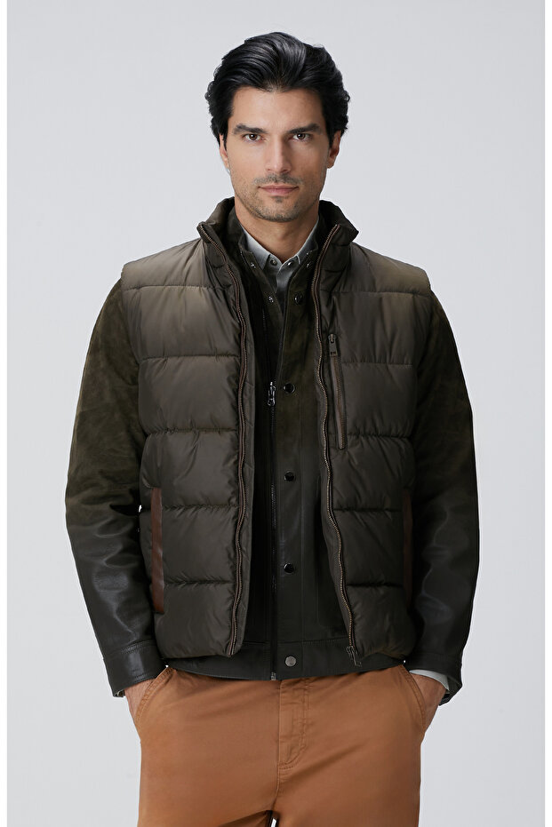 Haki Casual Yelek - 2