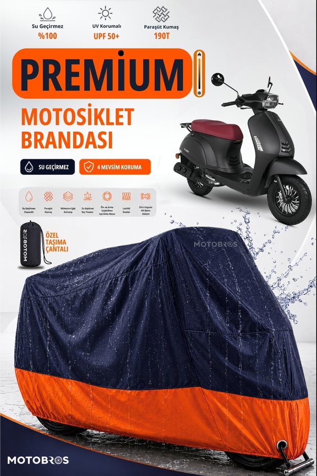 Motorcycle Tarpaulin Kuba Bluebird Motor Tarpaulin Motor Cover Waterproof Parachute Fabric Uv Protected Premium