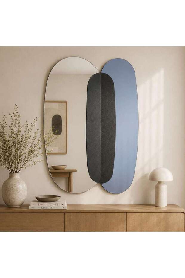 Miraline Coloured Wall Mirror 80x120cm - Grey